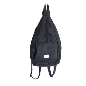 Willow The Lable Black Puffer Sling Backpack
